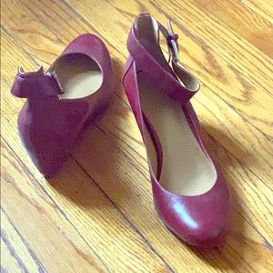 Wedge Ankle Strap Shoes